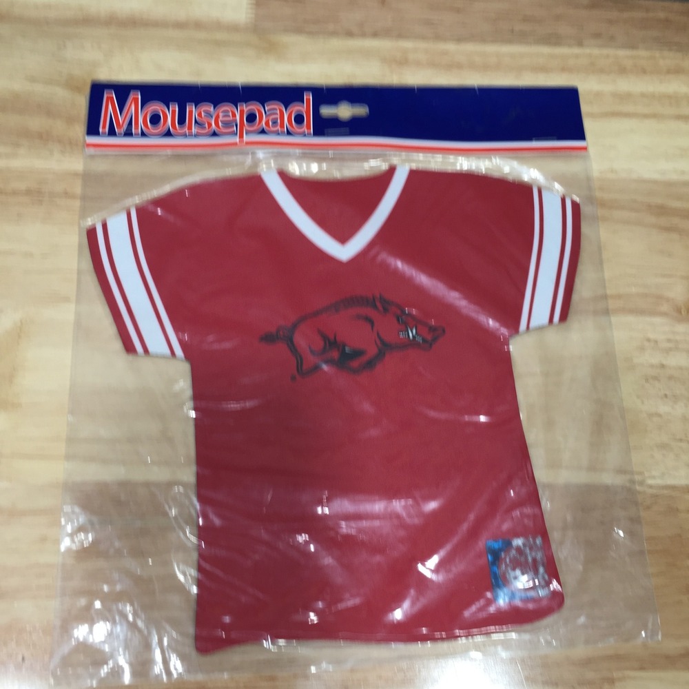 Arkansas Razorbacks Red White Jersey Shaped Mousepad Kolder NEW